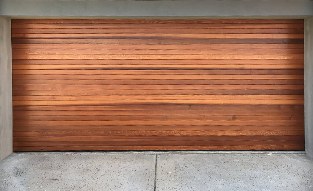 Repaired garage door operating smoothly